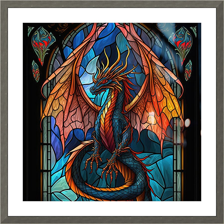Royal Dragon  Picture Frame print