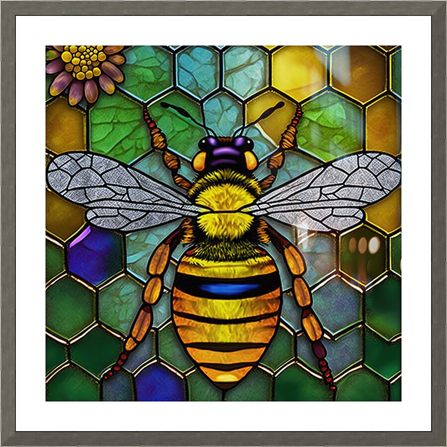 Bee Humble Picture Frame print