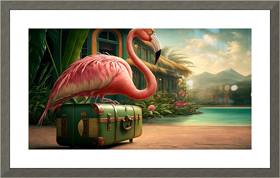 Flamingo Road Picture Frame print