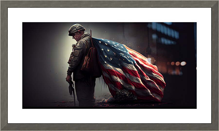 Never Surender  1 Picture Frame print