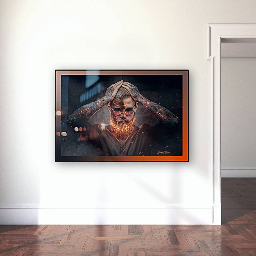 Burning Man Portrait 1 Reproduction