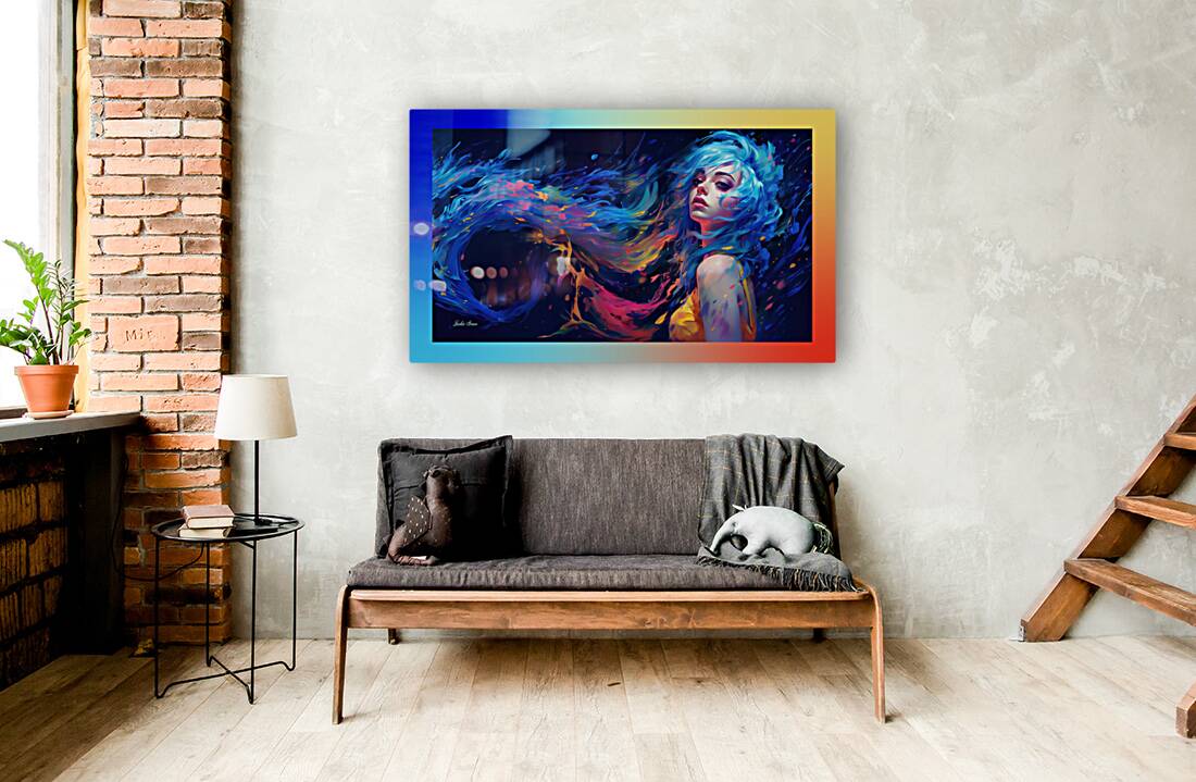 Young Lady Blue 1 Reproduction