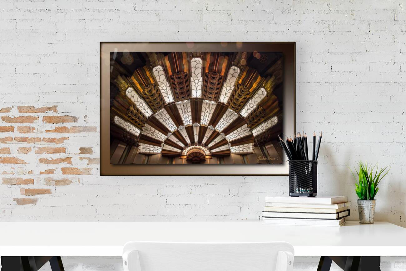 Stained Glass Burst of Deco Reproduction