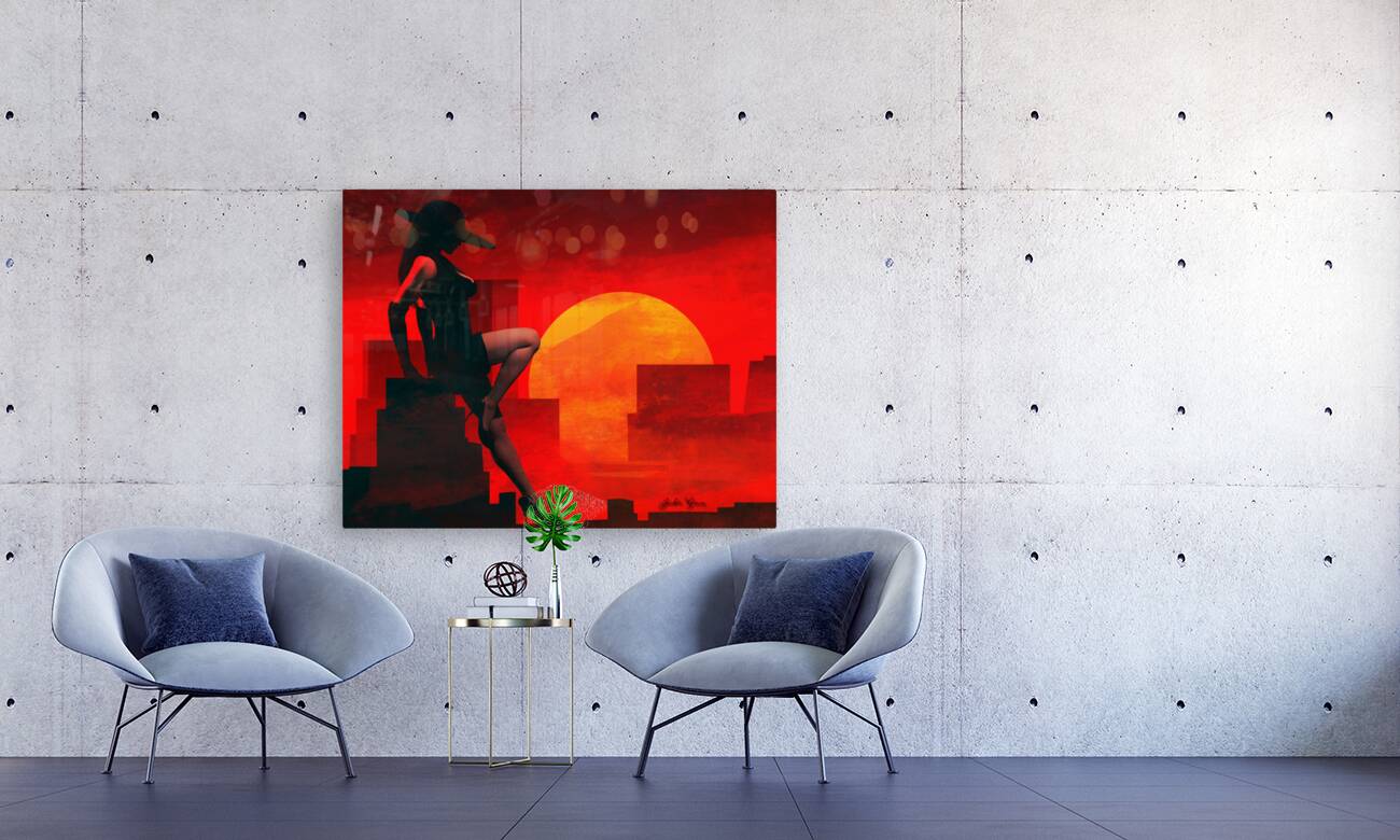 Hot City Night Reproduction