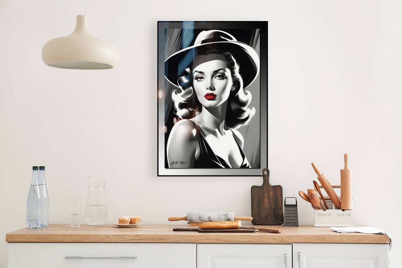 Ruby Lips Lady 3  Reproduction