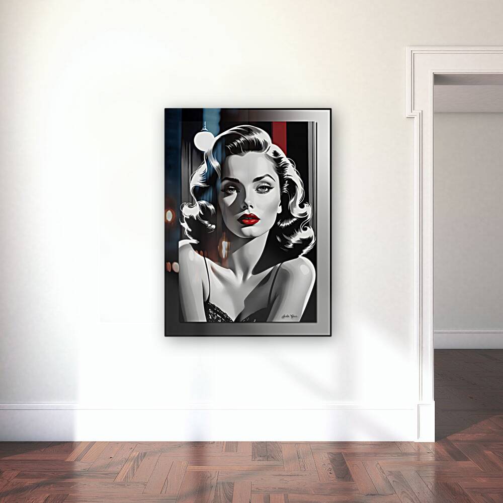 Ruby Lips Lady 4  Reproduction