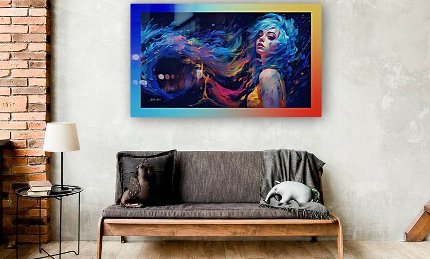 Young Lady Blue 1 Reproduction