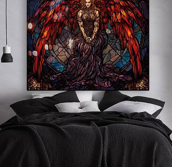Stained Glass Angel  by Jackie Grace