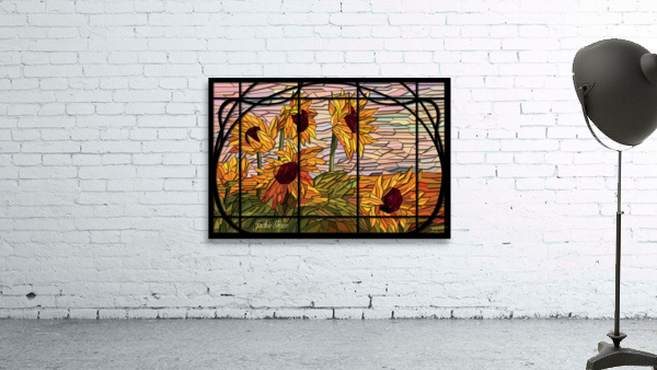 Sunflower Glass Wall Preview