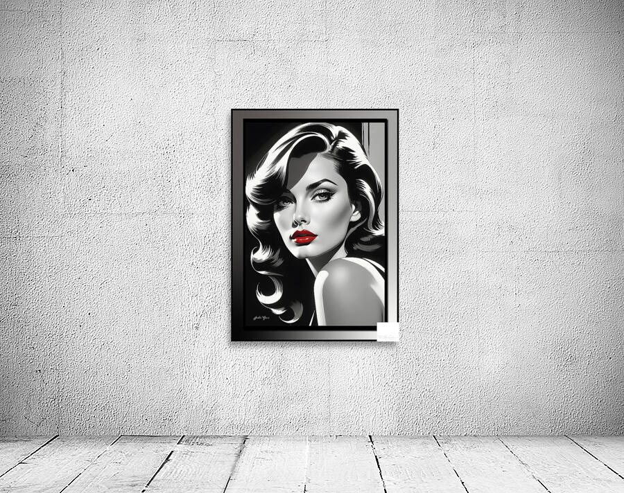 Ruby Lips Lady  1 Wall Preview