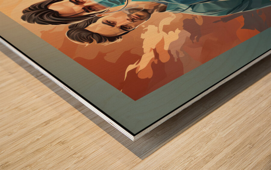 Team Sampsons Nurses Wood print