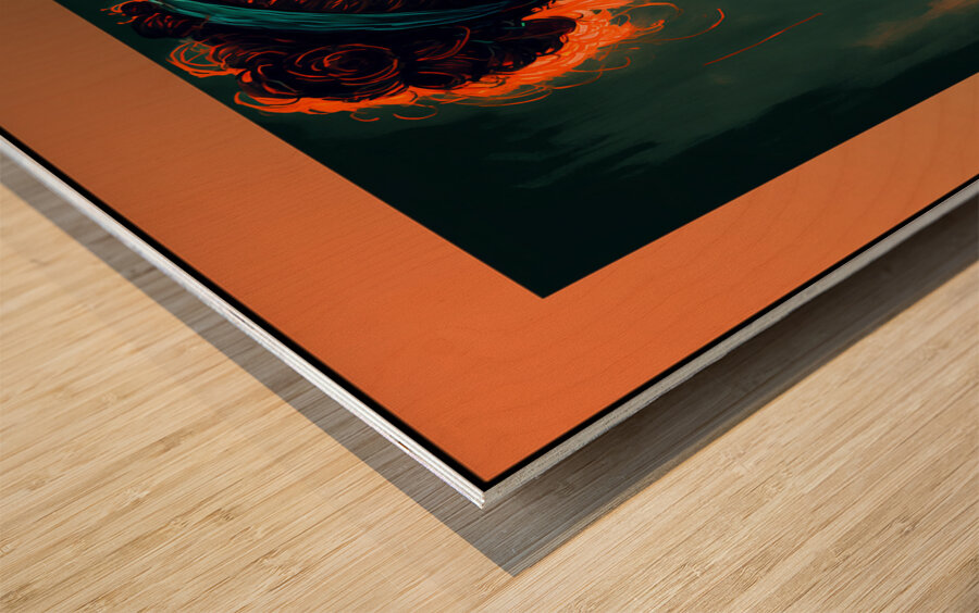 Concerned Nurse   Wood print