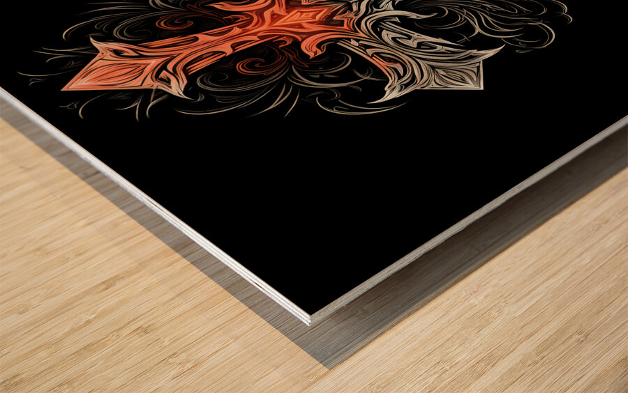 Spiritual Cross 07  Impression sur bois