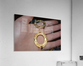 Golden necklace Acrylic Print