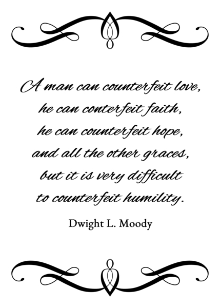 cannot counterfeit humility Digital Download