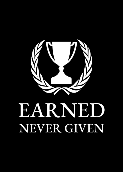 earned never given black Digital Download