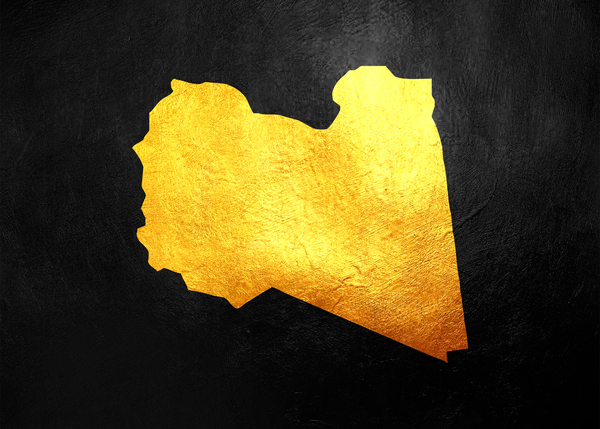 libya gold map Digital Download