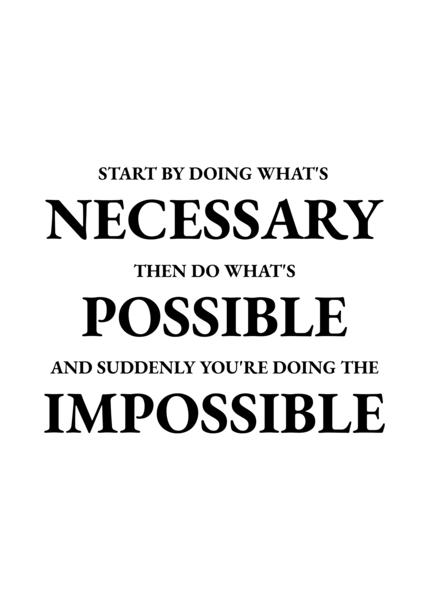 necessary possible impossible Digital Download