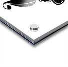 the pen is mightier than the sword white Acrylic print