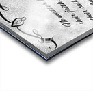 Jesus is never too busy silver Acrylic print