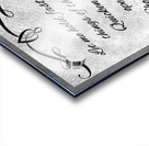 affection on things above silver Acrylic print