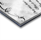 count for eternity silver Acrylic print