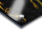 whitewash gold Acrylic print