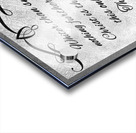 whiter than snow silver Acrylic print