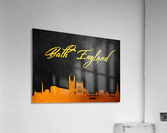 bath gold Acrylic Print