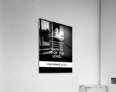 Proverbs 21 31 plain black Acrylic Print