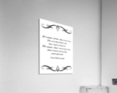 prayer peace rest Acrylic Print