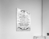 blessed place silver Acrylic Print
