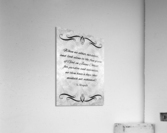grace and hope silver Acrylic Print