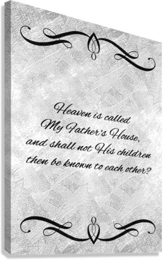 heavenly home silver Canvas Print