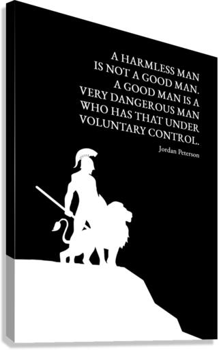 a good man black Canvas Print
