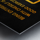 Honesty Motivational Wall Art Metal print