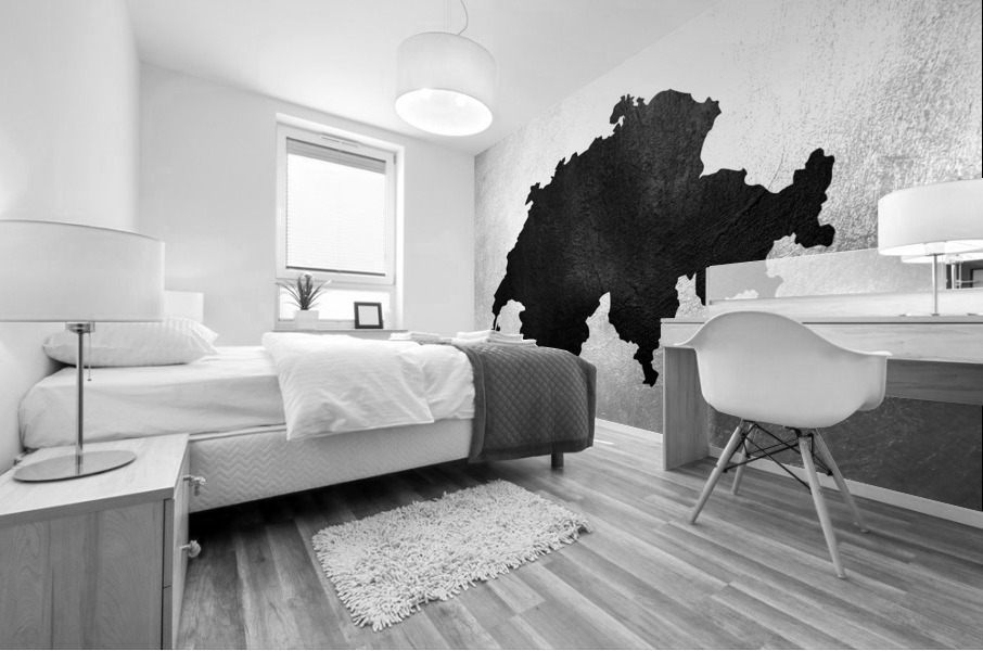 switzerland charcoal Mural print