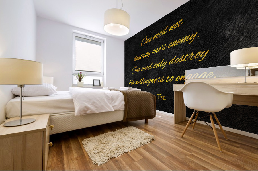 strive for peace gold Mural print