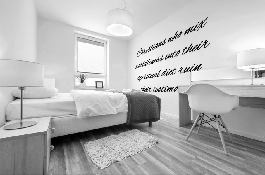 spiritual diet Mural print