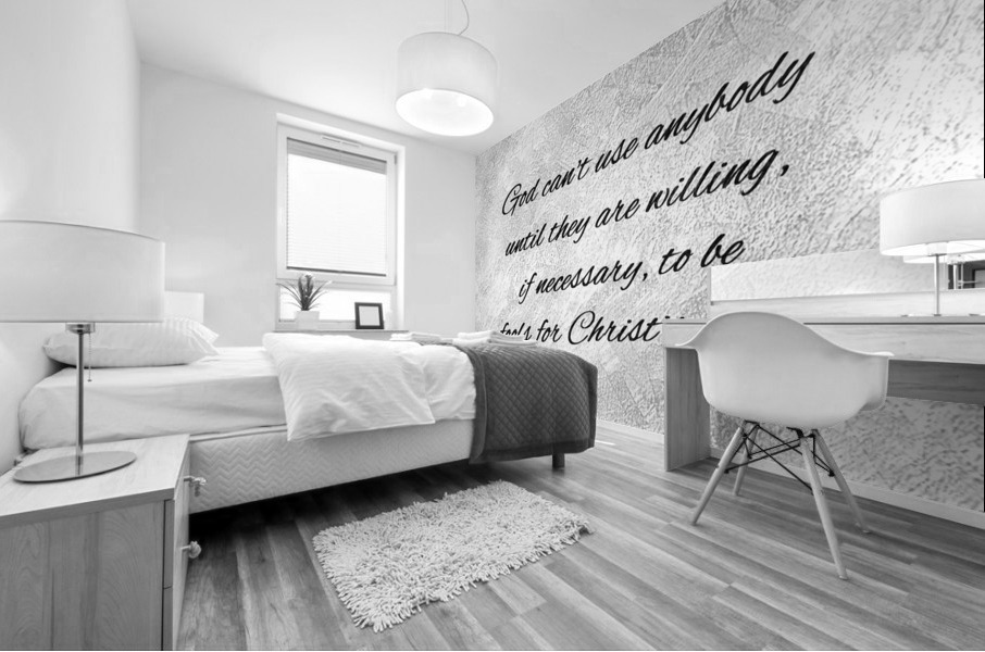 fools for His sake silver Mural print