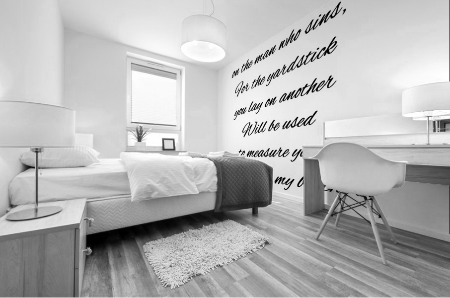 gracious judgments Mural print