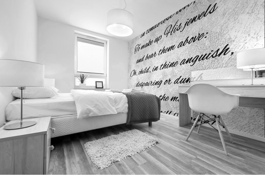 remember the message silver Mural print