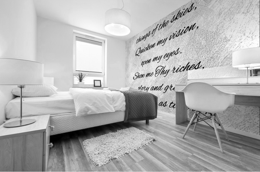 affection on things above silver Mural print