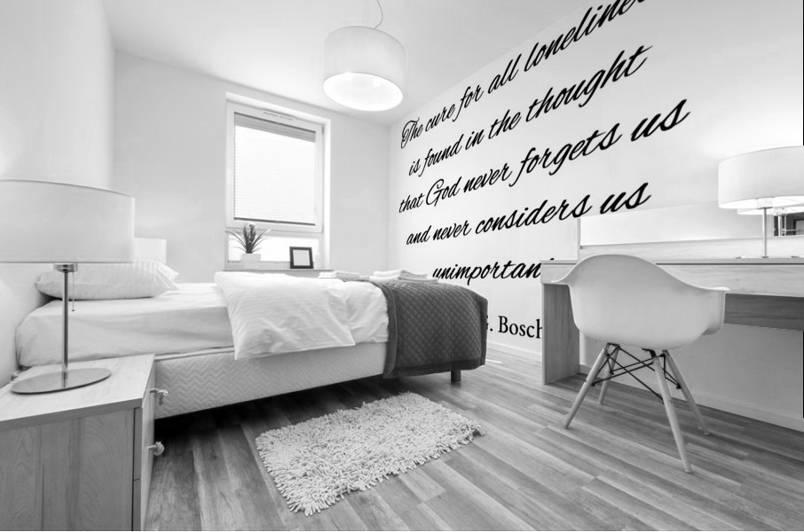 God never forgets Mural print