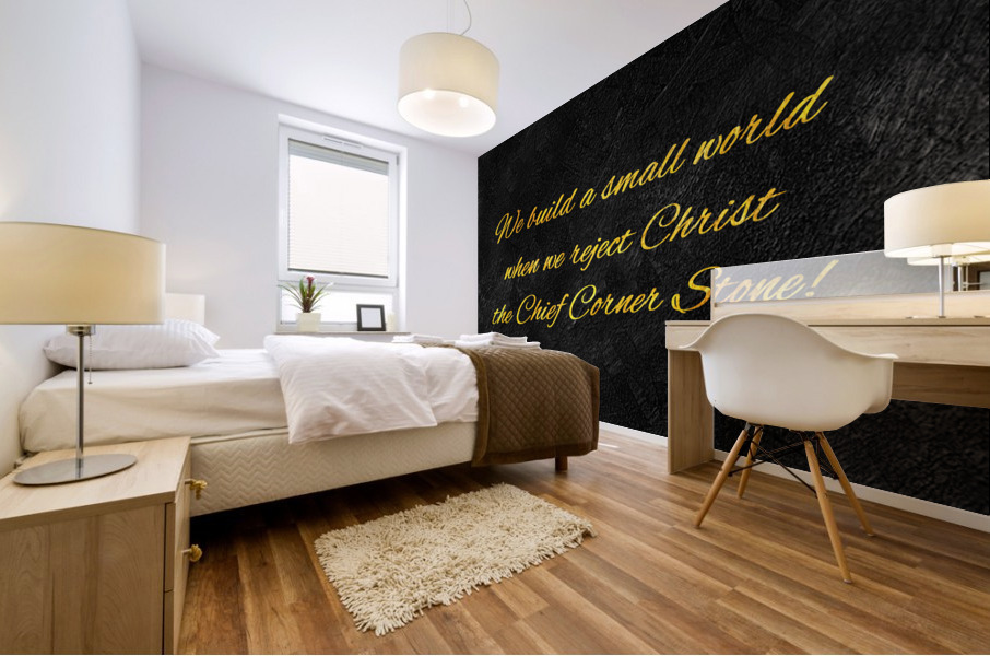 Chief Corner Stone gold Mural print