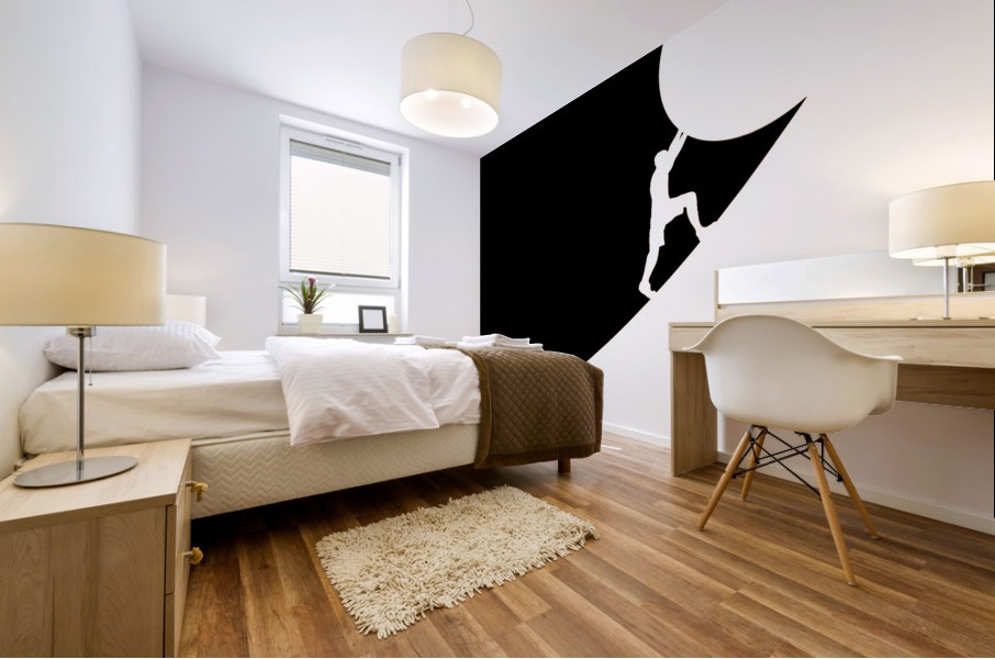 persistence black Mural print