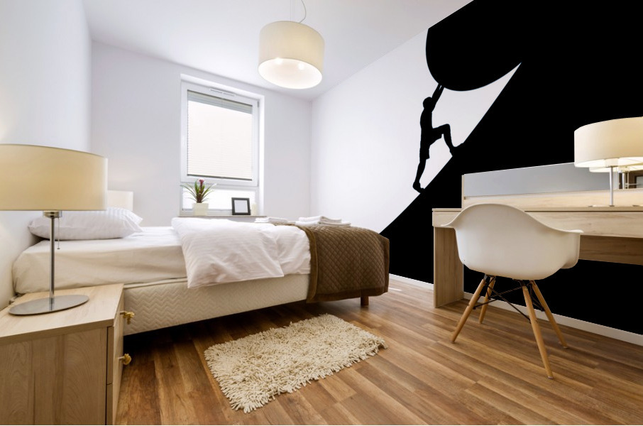 persistence white Mural print