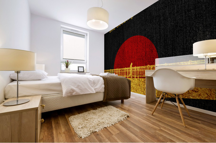 discipline bridge gold Mural print