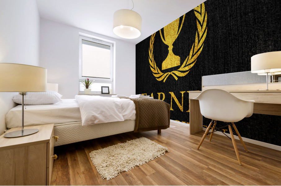 earned never given gold Mural print