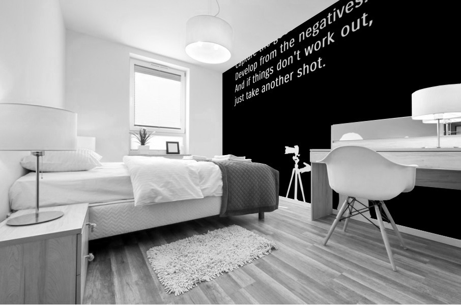 life camera 2 black Mural print